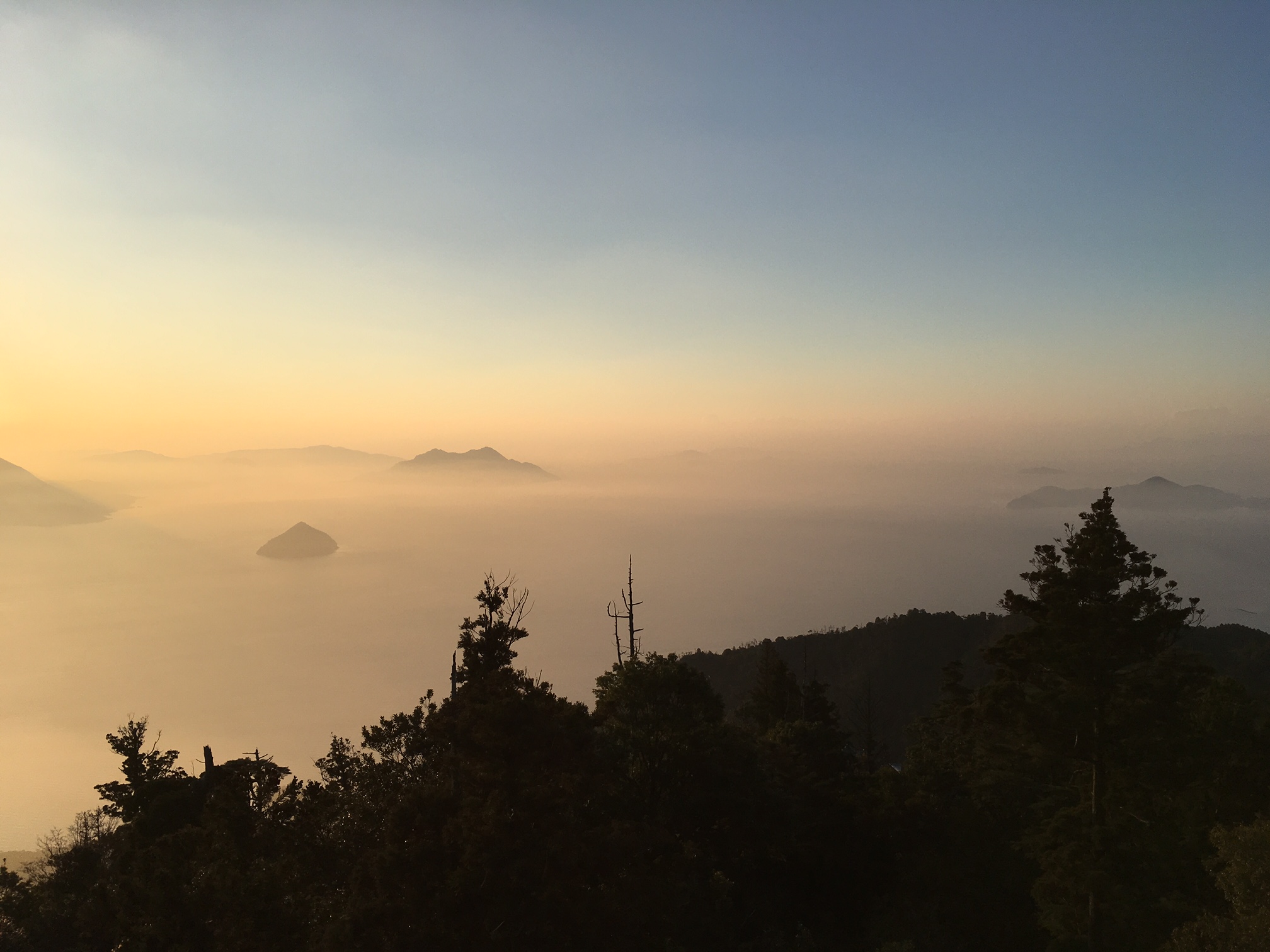 弥山 日の出 宮島四季の宿 わたなべ 世界遺産宮島のおもてなしの宿